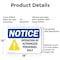 Signmission Operation By Authorized Personnel Only OSHA Notice Sign, Aluminum, 18in W x 12in L, 2PK OS-2PACK-NS-A-1218-L-16303 - alternate 3